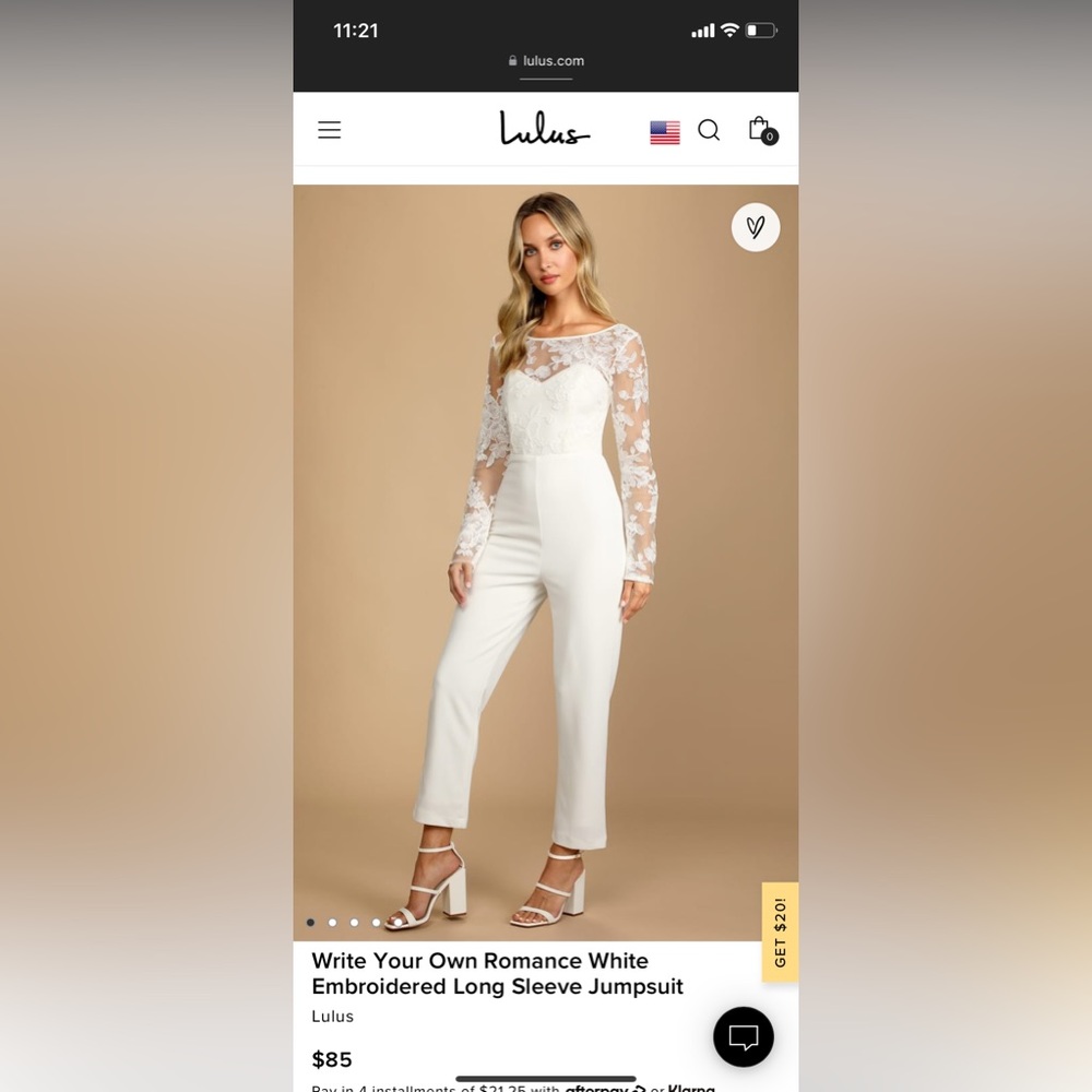 NWOT Lulus Jumpsuit